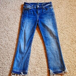 7 For All Mankind Cropped Boot Cut Jeans